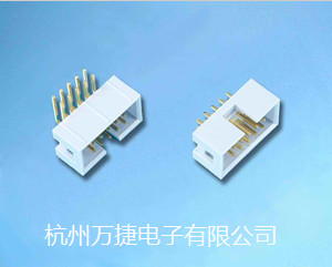 2.54mm間距彎式簡易牛角插座